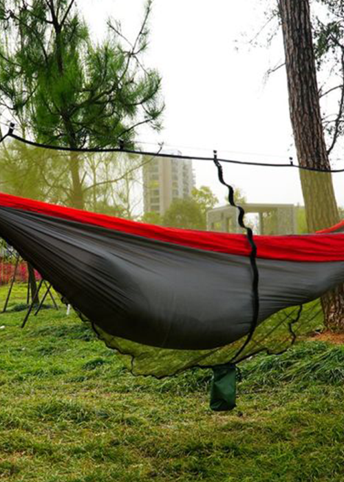 Hammocks with mosquito nets
