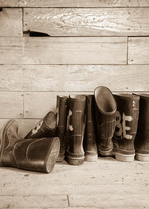 Rubber boots