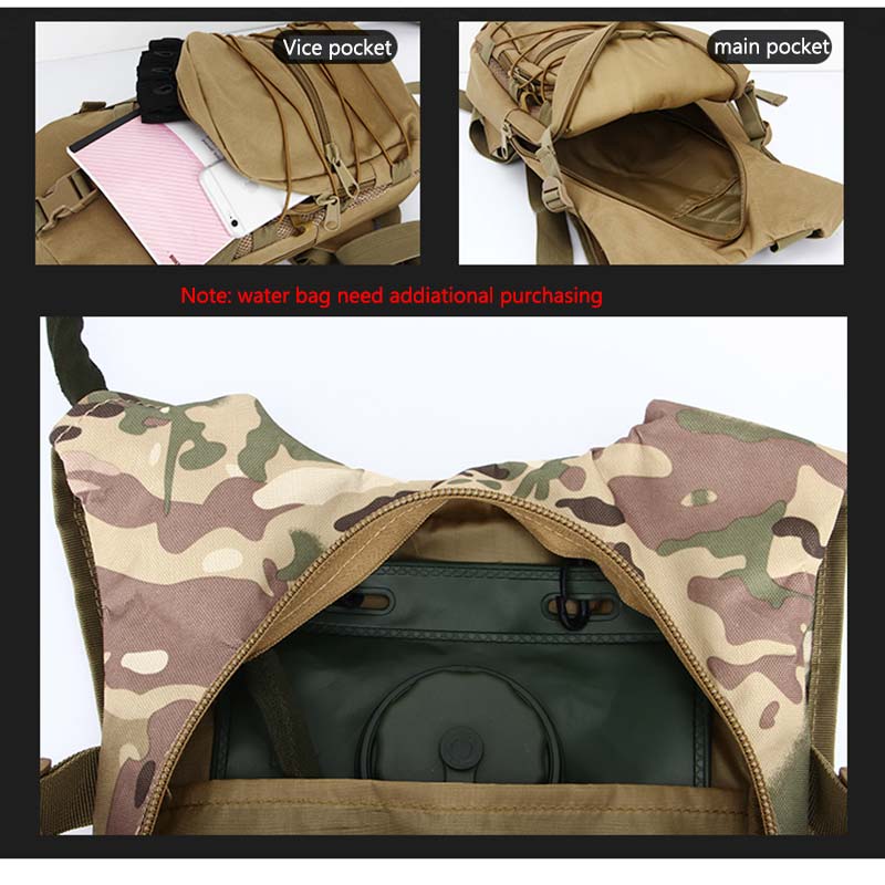 15L Molle Tactical Backpack 800D Oxford Military Hiking Bicycle Backpacks Outdoor Sports Cycling Climbing Camping Bag Army XA568