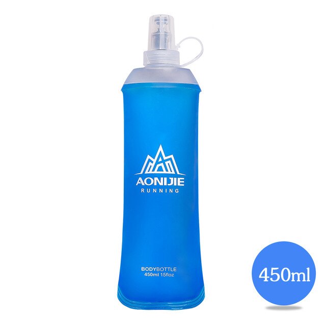 170ml 200ml 250ml 500mml 350ml 600ml AONIJIE Running Sport Bicycle Soft Water Bottle Folding TPU Soft Flask Water bag
