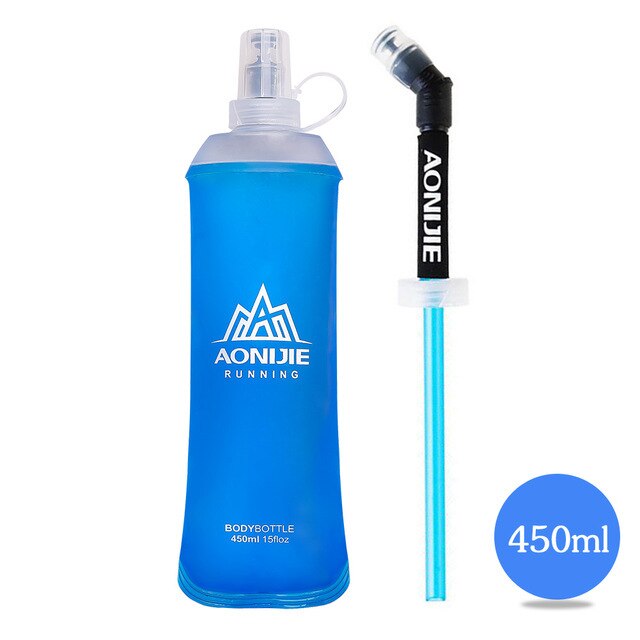 170ml 200ml 250ml 500mml 350ml 600ml AONIJIE Running Sport Bicycle Soft Water Bottle Folding TPU Soft Flask Water bag