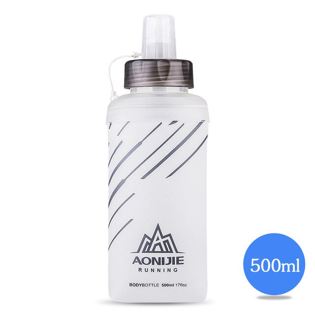 170ml 200ml 250ml 500mml 350ml 600ml AONIJIE Running Sport Bicycle Soft Water Bottle Folding TPU Soft Flask Water bag