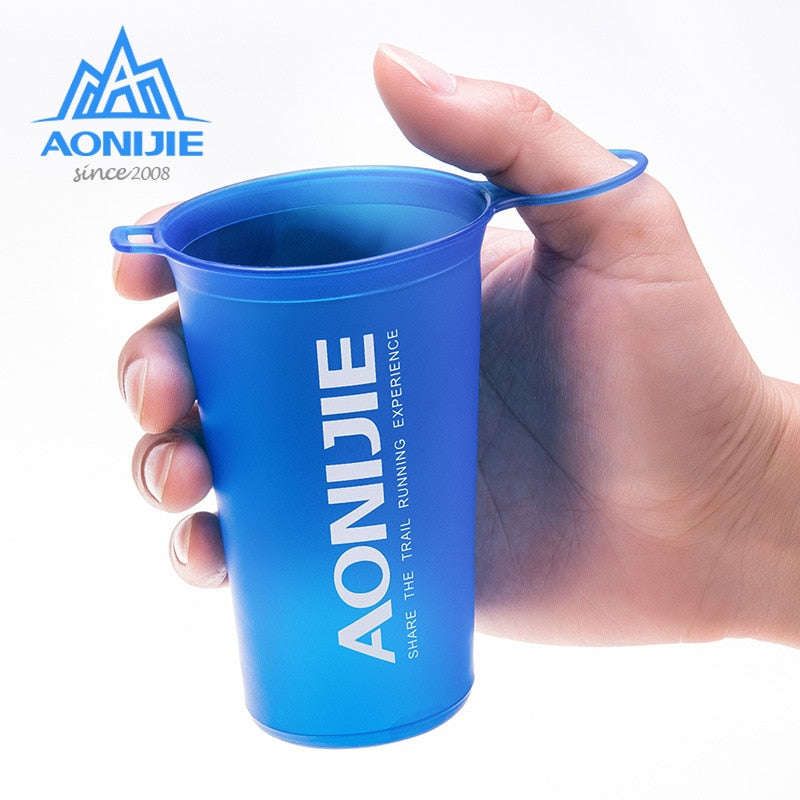 170ml 200ml 250ml 500mml 350ml 600ml AONIJIE Running Sport Bicycle Soft Water Bottle Folding TPU Soft Flask Water bag
