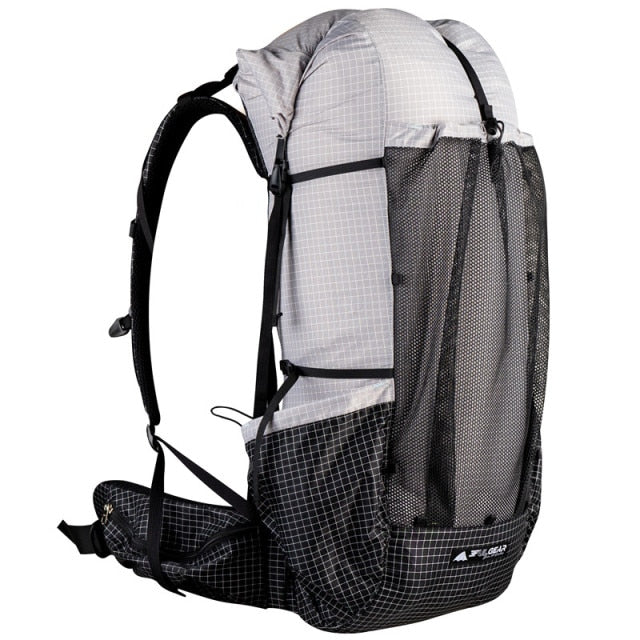 3F UL GEAR UHMWPE Qi Dian pro backpack Travel Camping Hiking Backpack Outdoor Ultralight Frameless Packs 40+16 L