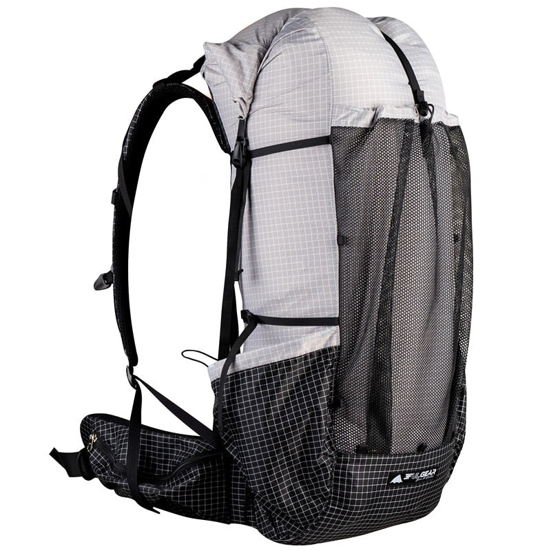 3F UL GEAR UHMWPE Qi Dian pro backpack Travel Camping Hiking Backpack Outdoor Ultralight Frameless Packs 40+16 L
