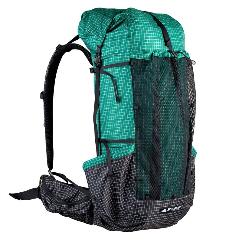 3F UL GEAR UHMWPE Qi Dian pro backpack Travel Camping Hiking Backpack Outdoor Ultralight Frameless Packs 40+16 L
