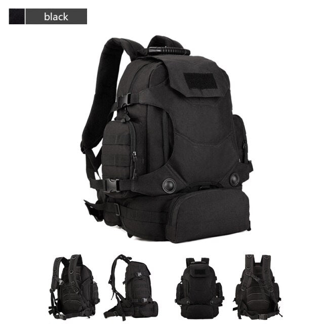 40L Tactical Backpack 2 in 1 Military Bags Army Rucksack Backpack Molle Outdoor Sport Bag Men Camping Hiking Travel Climbing Bag