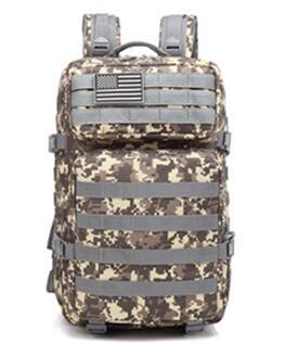45L 3P Military Bag Army Tactical Outdoor Camping Men's Military Tactical Backpack Oxford for Cycling Hiking Sports Climbing Bag