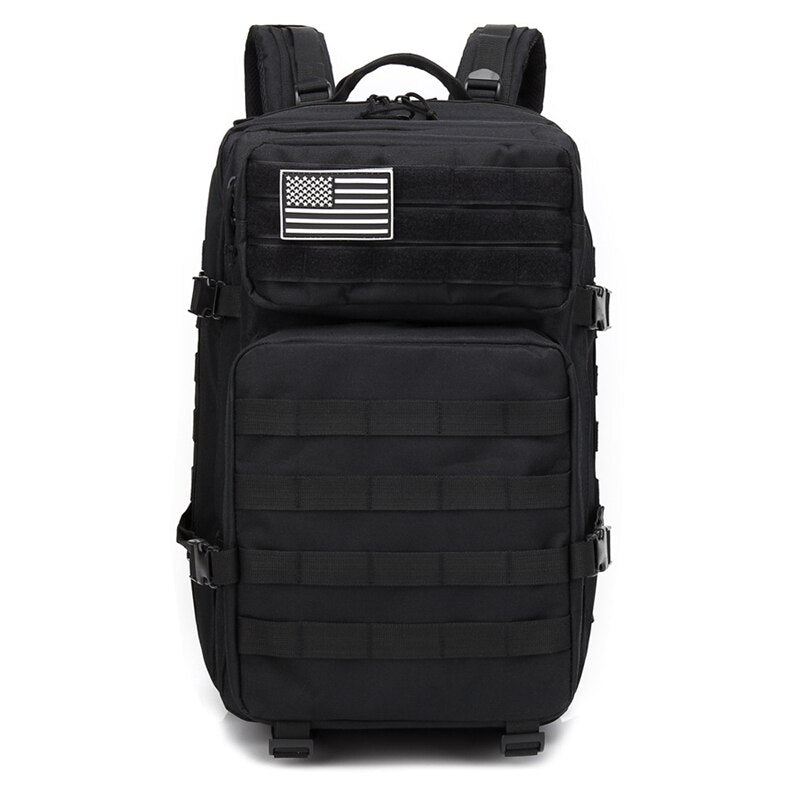 45L 3P Military Bag Army Tactical Outdoor Camping Men's Military Tactical Backpack Oxford for Cycling Hiking Sports Climbing Bag