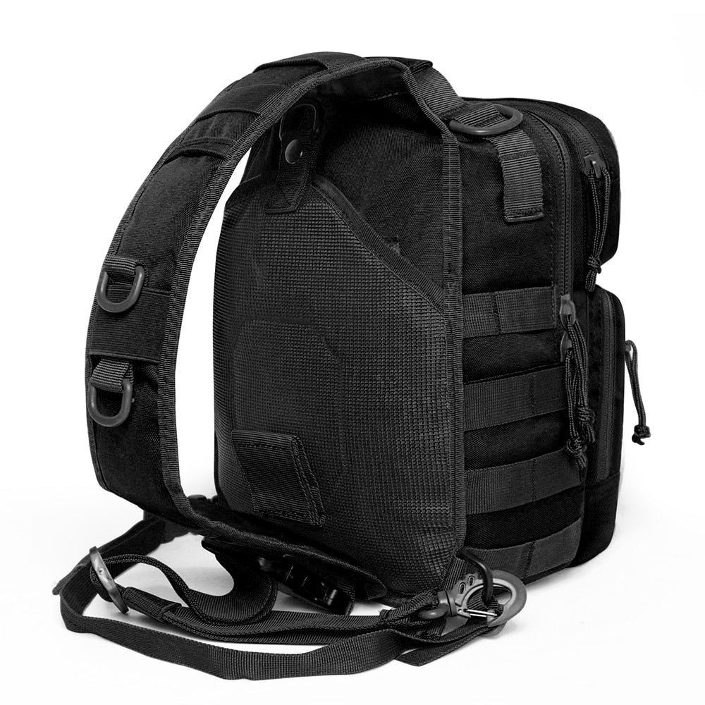 600D Military Tactical Single Shoulder Backpack Army Molle Assault Sling Bag Small EDC One Strap Daypack Military Tactical Bags
