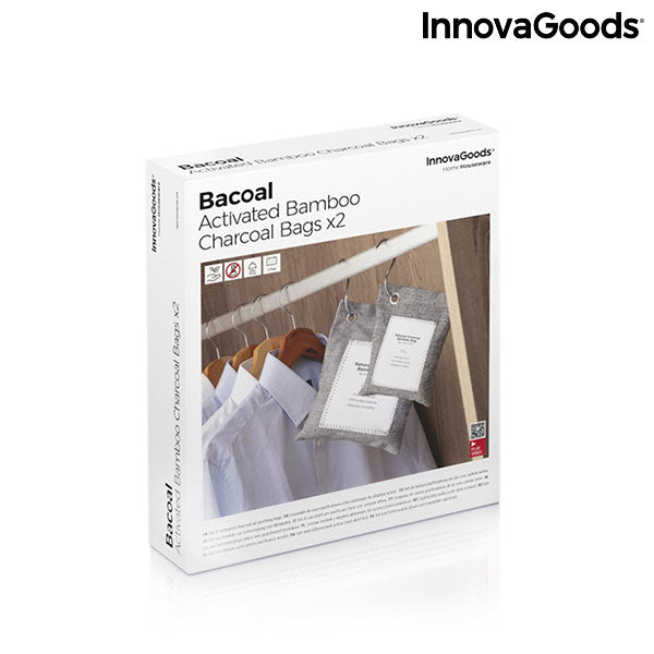 Set of Air Purifying Bags with Activated Carbon Bacoal InnovaGoods (pack of 2)