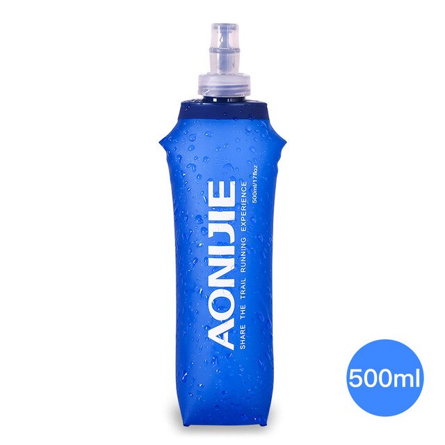 AONIJIE TPU Soft Drink Flask BPA Free Folding Water Bottle Sport Drinkwear For Outdoor Camping Trail Running Jogging 250ml 500ml