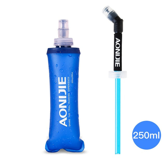 AONIJIE TPU Soft Drink Flask BPA Free Folding Water Bottle Sport Drinkwear For Outdoor Camping Trail Running Jogging 250ml 500ml