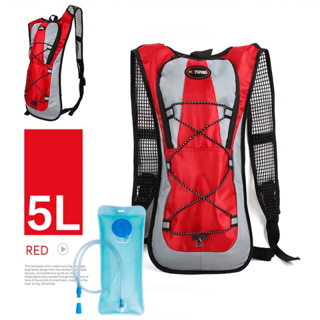 Backpack Water Bag Hydration Backpack With 2L Hydration Pack Water Bladder Hiking Backpack Cycling Rucksack Climbing Camping Run