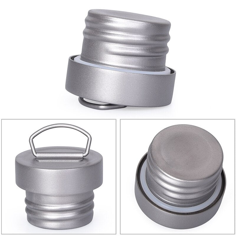 Boundless Voyage Titanium Water Bottle with Titanium Lid Outdoor Camping Cycling Hiking Tableware Drinkware 25.6oz/750ml