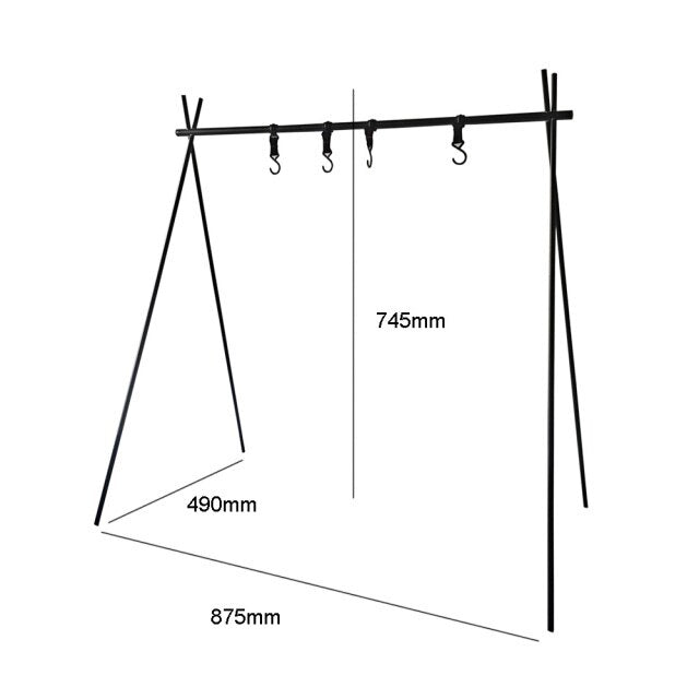 캠핑 Camping Eequipment Hanging Rack 8kg Aluminum Alloy Triangle Travel Camping Shelf Hanger Outdoor Triangle Rack