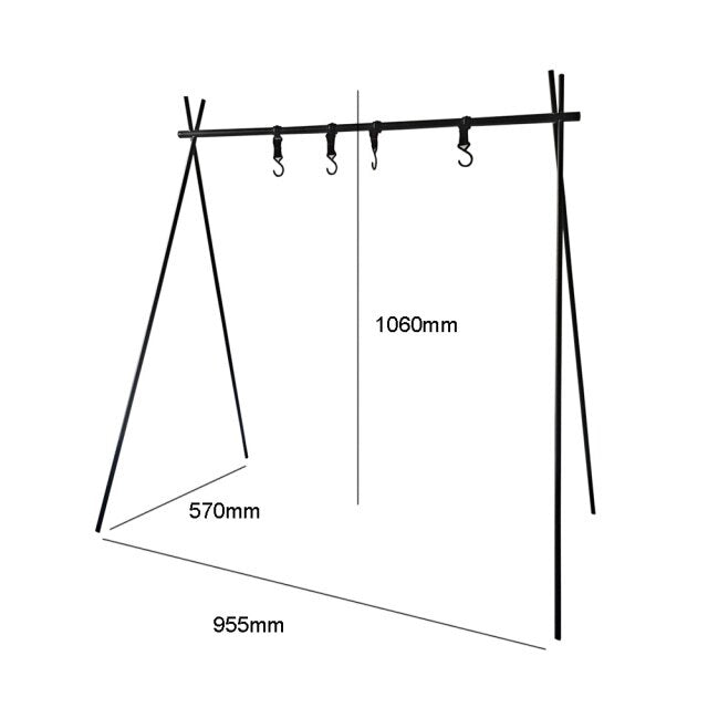 캠핑 Camping Eequipment Hanging Rack 8kg Aluminum Alloy Triangle Travel Camping Shelf Hanger Outdoor Triangle Rack