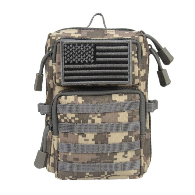 Hiking MOLLE System Backpack Utility Military Tactical Waist Bag Hots Outdoor Sports EDC Bag Phone Holder Pouch Camping