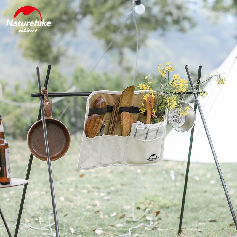 Naturehike 2020 new Portable Picnic Tableware Storage Bag Chopsticks Straw Knife and Fork Spoon Bag  camping