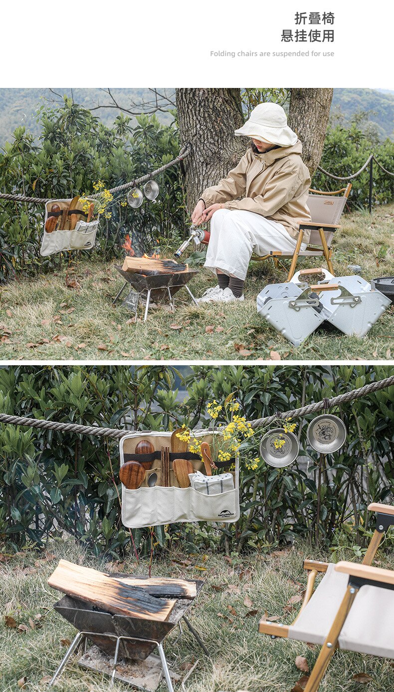 Naturehike 2020 new Portable Picnic Tableware Storage Bag Chopsticks Straw Knife and Fork Spoon Bag  camping