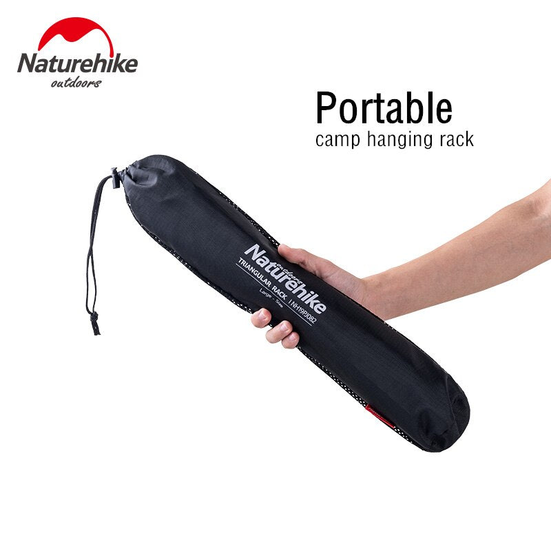 Naturehike Aluminum Alloy Hanging Rack Indian Hanger Multi Tools ChenYi Camping Triangular Rack Portable Camping Equipment