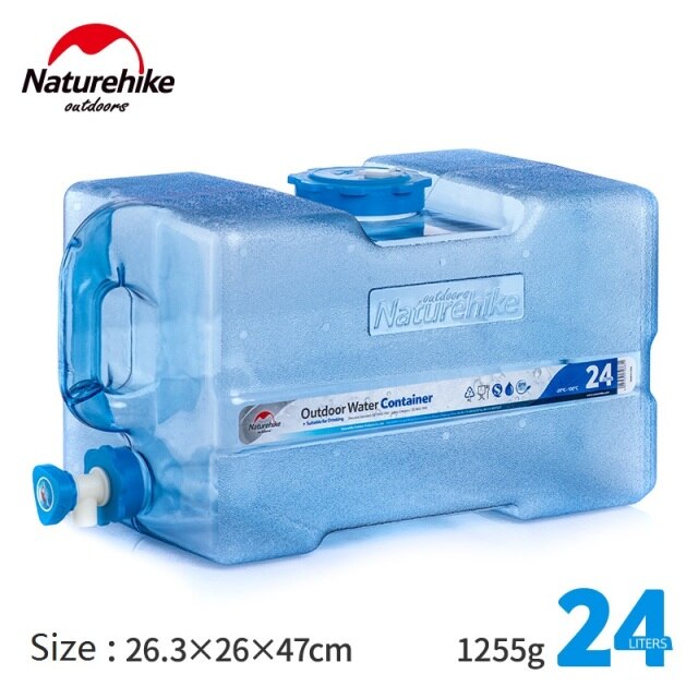 Naturehike Food Grade PC Water Container Outdoor Large Capacity Water Bucket Hiking Camping Water Tank With Faucet