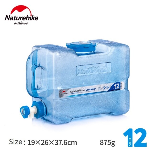 Naturehike Food Grade PC Water Container Outdoor Large Capacity Water Bucket Hiking Camping Water Tank With Faucet