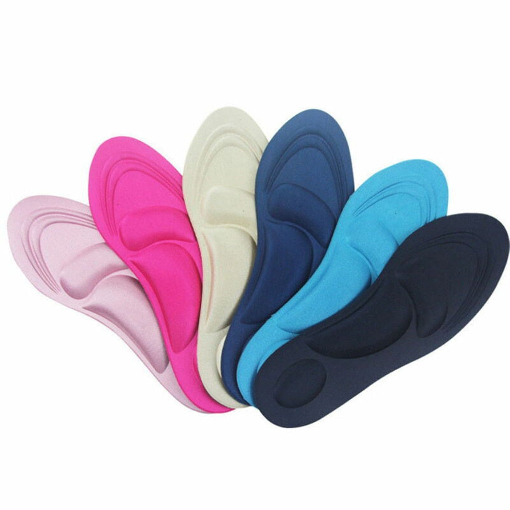Orthotic Insoles Flat Feet Arch Support Memory Foam Insole Shoe Pad Comfort Black for Men