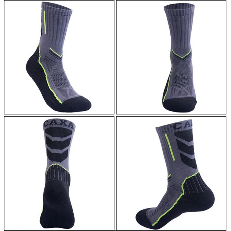 Outdoor Mountaineering Hiking Running Socks Men's High To Help Fast Dry Breathable Absorbent Sweat Socks