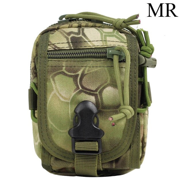 Protector Plus Camo Military Accessory Bag Waterproof Tactical Molle Pouch Outdoor Travel Hunting Camping Mobile Phone Sport Bag