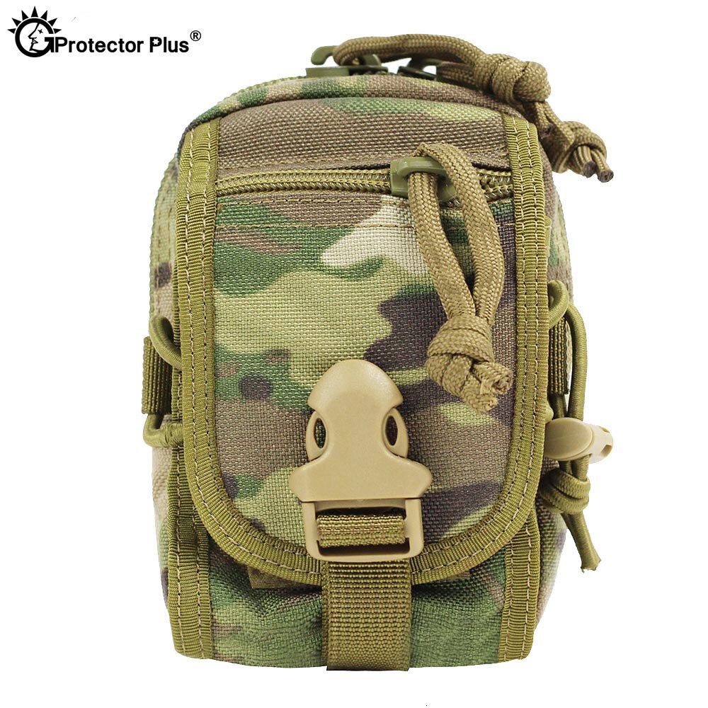 Protector Plus Camo Military Accessory Bag Waterproof Tactical Molle Pouch Outdoor Travel Hunting Camping Mobile Phone Sport Bag