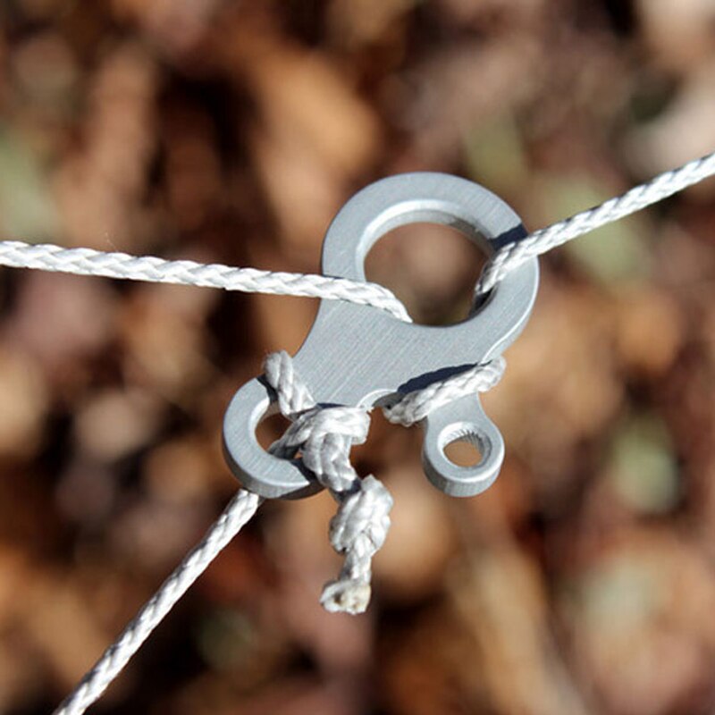 Tight bushcraft Survive travel kit Quick Fast knot fastener wind Tent outdoor Multi tool hike rope buckle pocket cord camp