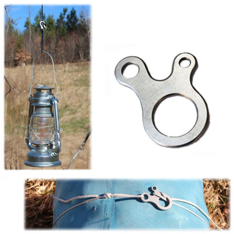 Tight bushcraft Survive travel kit Quick Fast knot fastener wind Tent outdoor Multi tool hike rope buckle pocket cord camp