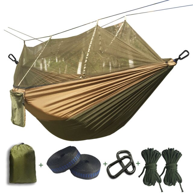 Ultralight Mosquito net Parachute Hammock with Anti-mosquito bites for Outdoor Camping Tent Using sleeping Free shipping