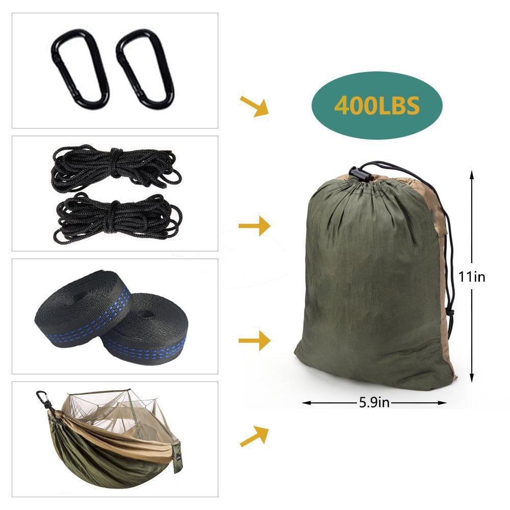 Ultralight Mosquito net Parachute Hammock with Anti-mosquito bites for Outdoor Camping Tent Using sleeping Free shipping
