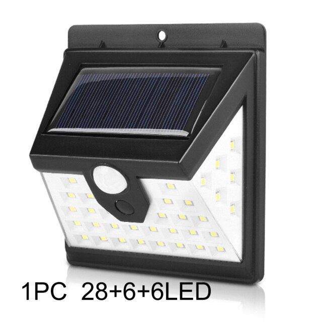 Vertvie 1/2/4pcs 30/40 LED Solar Power Wall Lights Waterproof Travel PIR Motion Sensor Outdoor Security Lamps Camping Tools