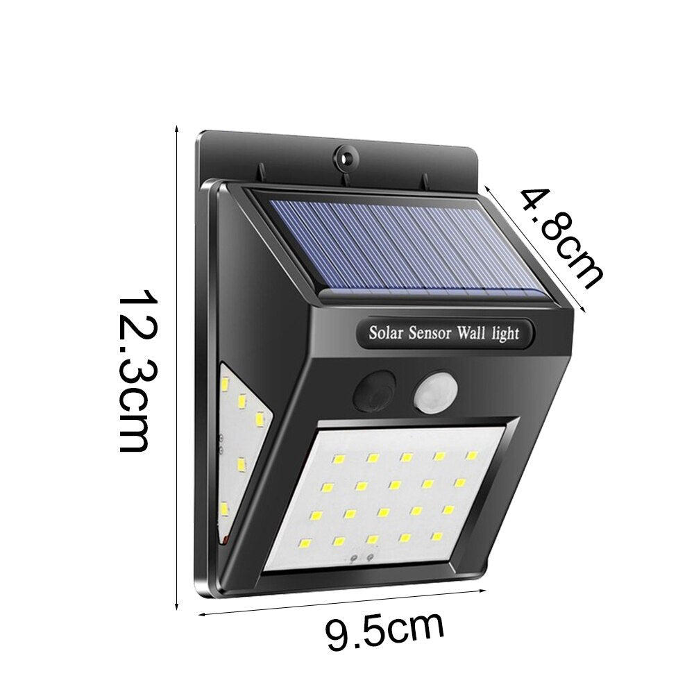 Vertvie 1/2/4pcs 30/40 LED Solar Power Wall Lights Waterproof Travel PIR Motion Sensor Outdoor Security Lamps Camping Tools