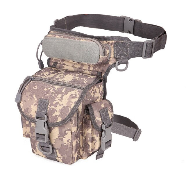 Waist Pouch Convenient Fashion 800D Waterproof Oxford 210D Coated PU Outdoor Military Pocket Leg Bag Travel Diagonal Package