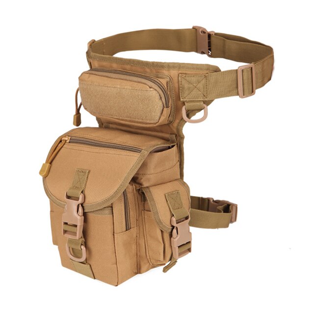 Waist Pouch Convenient Fashion 800D Waterproof Oxford 210D Coated PU Outdoor Military Pocket Leg Bag Travel Diagonal Package