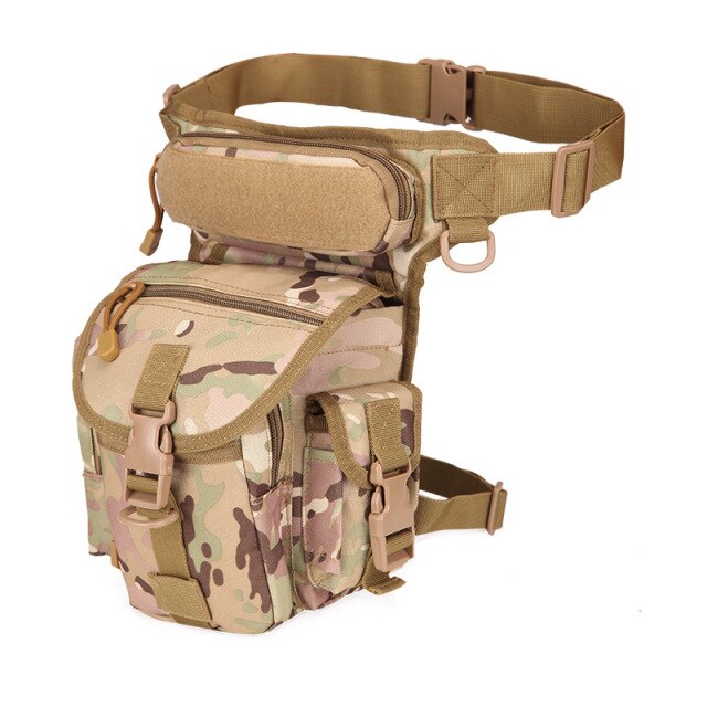 Waist Pouch Convenient Fashion 800D Waterproof Oxford 210D Coated PU Outdoor Military Pocket Leg Bag Travel Diagonal Package