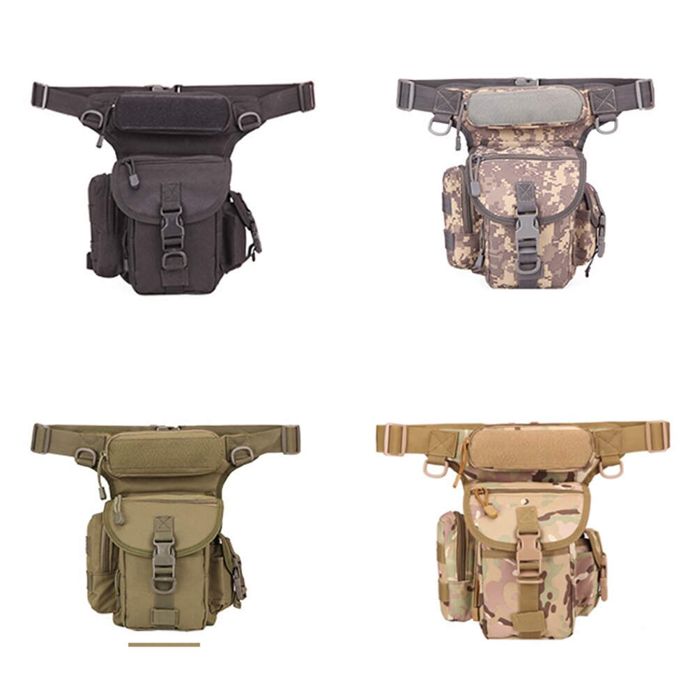 Waist Pouch Convenient Fashion 800D Waterproof Oxford 210D Coated PU Outdoor Military Pocket Leg Bag Travel Diagonal Package