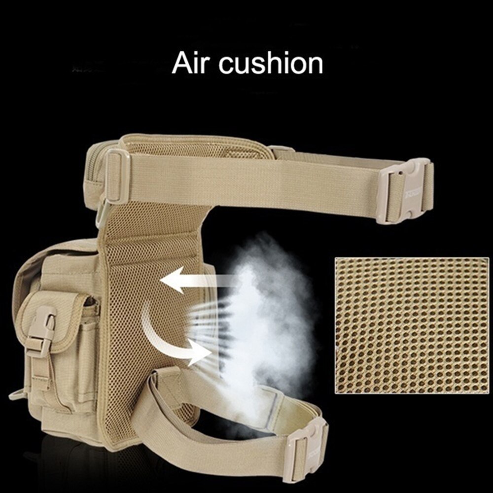 Waist Pouch Convenient Fashion 800D Waterproof Oxford 210D Coated PU Outdoor Military Pocket Leg Bag Travel Diagonal Package
