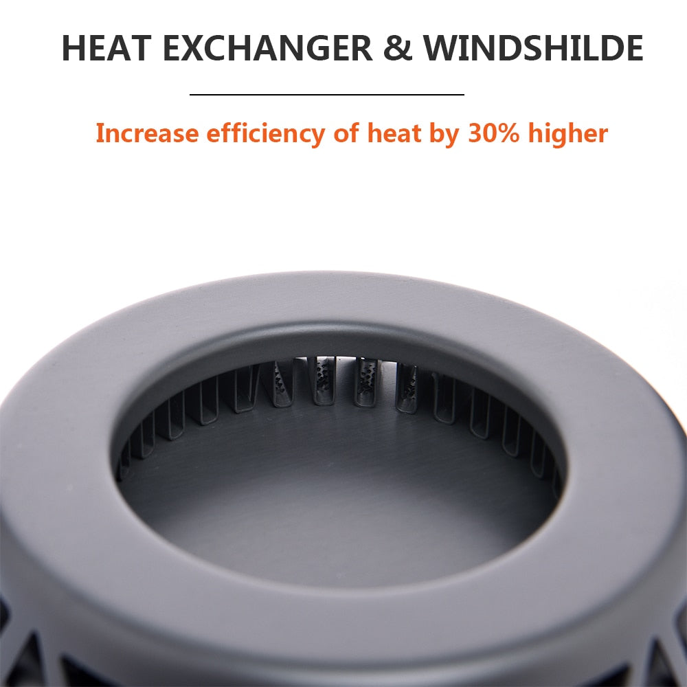 Widesea Camping Cookware Outdoor Cooking Set Heat Exchange Cooker Travel Tableware Tourist Kitchen Camping Pot Utensil Equipment