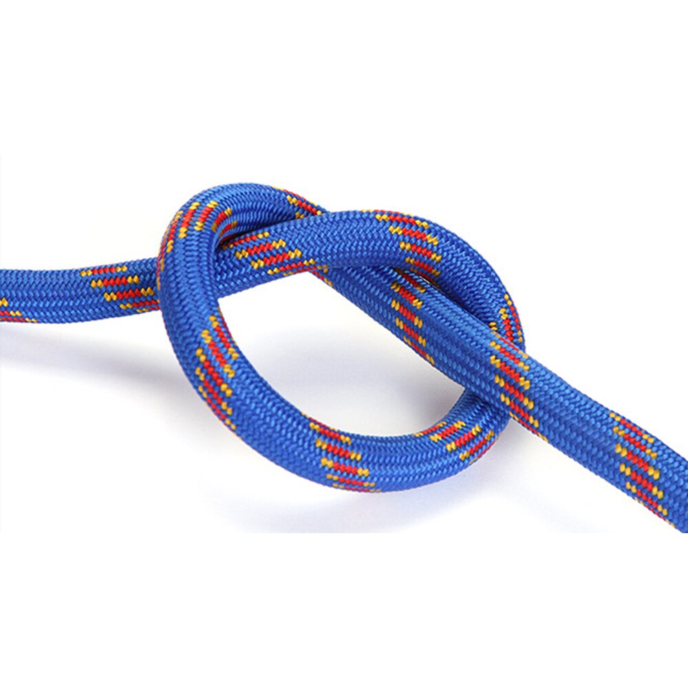 polyester Professional Rock 10M Climbing Rope Outdoor Hiking Accessories 10mm Diameter 3KN High Strength Cord Safety Rope