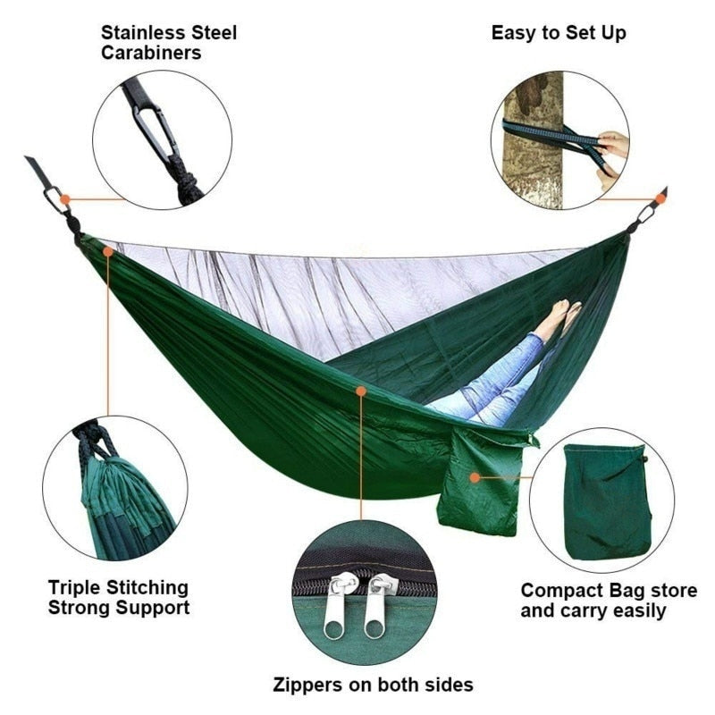 Norfjell T1000MC Hammock With Mosquito Net and Canopy